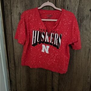 Nebraska Huskers Red Short Sleeve Tee
